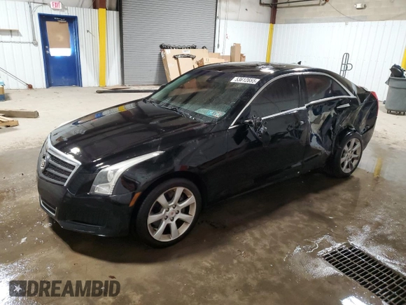 2013 Cadillac ATS z VIN 1G6AG5RXXD0157086, wystawiony jako Copart lot #53612655 z przebiegiem 124 141 mil mil oraz Szkoda całkowita • Salvage title. Historia ofert i sprzedaży dostępna na DreamBid. Obrazek 1.