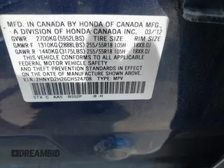2012 Acura MDX с VIN 2HNYD2H26CH524708, выставлен на аукционе IAAI как лот 42289871 с пробегом 205 418 миль миль и . История ставок и продаж доступна на DreamBid. Изображение 9.