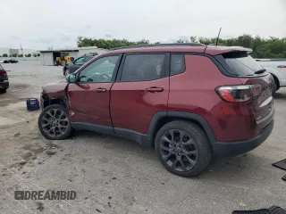 2021 Jeep Compass 80th Anniversary with VIN 3C4NJDEBXMT546477, listed as a Copart auction lot 58854585 with 57,376 mi miles and Non repairable. Bid and sale history available at DreamBid. Image 2.