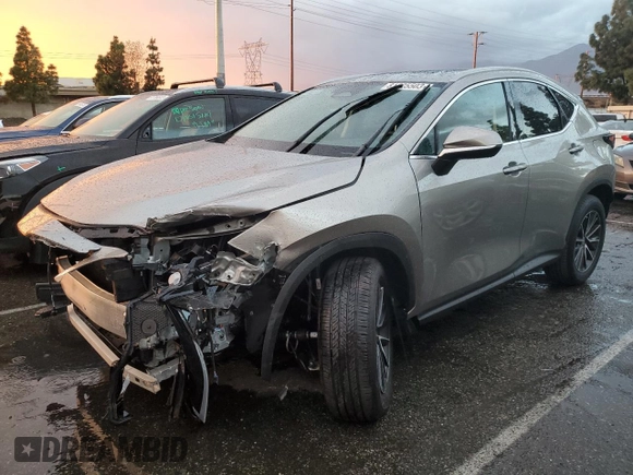 2023 Lexus NX 350 Premium with VIN 2T2GGCEZ4PC025580, listed as a Copart auction lot 81825503 with 5,922 mi miles and . Bid and sale history available at DreamBid. Image 1.