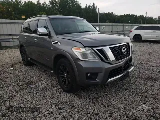 2017 Nissan Armada Platinum with VIN JN8AY2NF5H9303146, listed as a Copart auction lot 56524074 with 64,541 mi miles and Salvage Title. Bid and sale history available at carsss.com. Image 12.