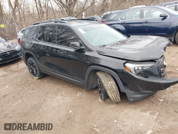 2019 GMC Terrain SLE with VIN 3GKALTEV5KL260678, listed as a IAAI auction lot 41738550 with 110,026 mi miles. Bid and sale history available at carsss.com. Image 1.
