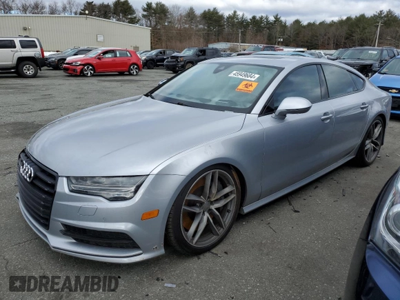2016 Audi S7 with VIN WAUW2AFC7GN066938, listed as a Copart auction lot 45949684 with 0 mi miles and Salvage Title. Bid and sale history available at carsss.com. Image 1.