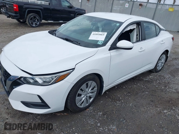 2020 Nissan Sentra S with VIN 3N1AB8BV7LY304588, listed as a IAAI auction lot 41895069 with 47,163 mi miles. Bid and sale history available at carsss.com. Image 21.