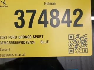 2023 Ford Bronco Sport Big Bend z VIN 3FMCR9B69PRD75724, wystawiony jako IAAI lot #42547276 z przebiegiem 27 623 mil mil oraz . Historia ofert i sprzedaży dostępna na DreamBid. Obrazek 38.
