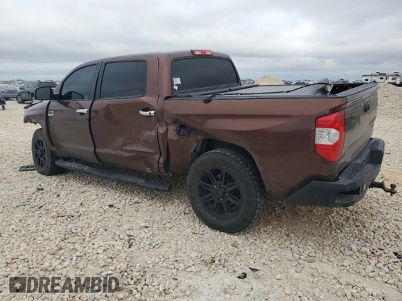 2017 Toyota Tundra 2WD Platinum with VIN 5TFGW5F16HX227271, listed as a Copart auction lot 70784444 with 136,294 mi miles and Salvage Title. Bid and sale history available at carsss.com. Image 2.