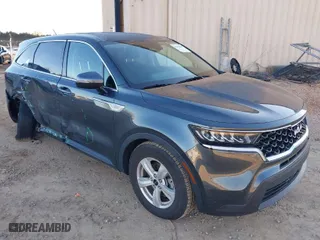 2023 Kia Sorento LX with VIN 5XYRG4LC2PG165455, listed as a IAAI auction lot 41278230 with 45,728 mi miles. Bid and sale history available at carsss.com. Image 1.