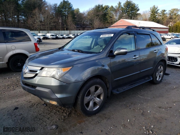 2007 Acura MDX Sport/Entertainment Pkg with VIN 2HNYD28857H541459, listed as a Copart auction lot 52612605 with 117,304 mi miles and Non Repairable. Bid and sale history available at carsss.com. Image 1.