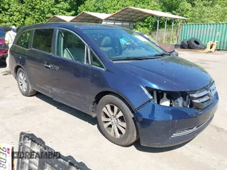 2014 Honda Odyssey EX-L with VIN 5FNRL5H63EB008915, listed as a IAAI auction lot 42364741 with 162,884 mi miles and . Bid and sale history available at DreamBid. Image 1.