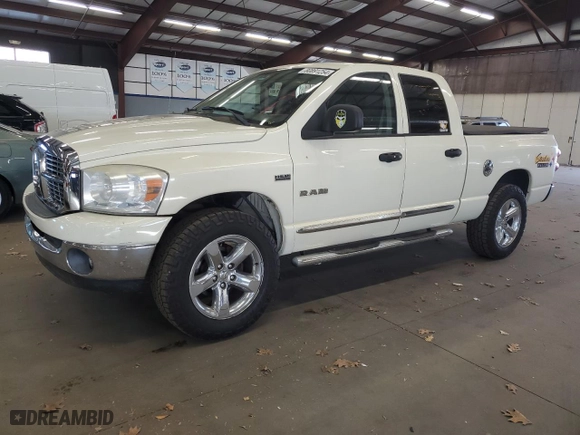 2008 Dodge Ram 1500 Laramie with VIN 1D7HU18238J231490, listed as a Copart auction lot 80891254 with 196,961 mi miles and Clean Title. Bid and sale history available at carsss.com. Image 1.
