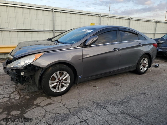 2013 Hyundai Sonata GLS with VIN 5NPEB4ACXDH524183, listed as a Copart auction lot 77892044 with 126,035 mi miles and Salvage Title. Bid and sale history available at carsss.com. Image 1.