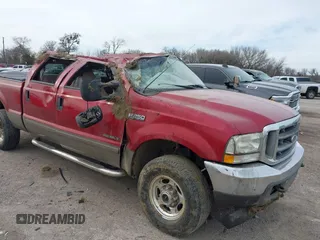 2002 Ford Super Duty F-250 XL with VIN 1FTNW21F32EB72189, listed as a IAAI auction lot 41724745 with 164,054 mi miles. Bid and sale history available at carsss.com. Image 6.