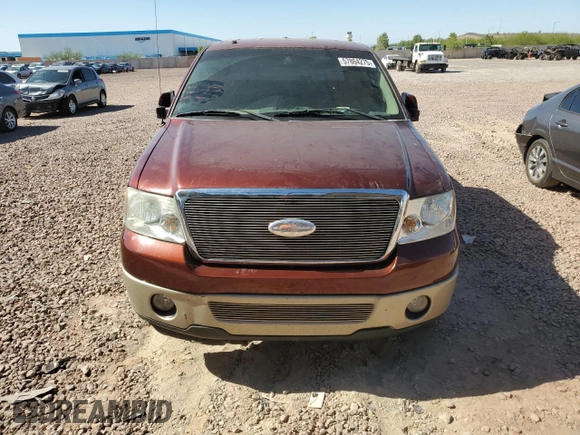 2007 Ford F-150 XLT with VIN 1FTPW12V77KC15790, listed as a Copart auction lot 57864275 with Not provided miles and Non repairable. Bid and sale history available at DreamBid. Image 5.
