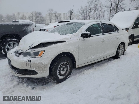 2014 Volkswagen Jetta Sedan S with VIN 3VW1K7AJXEM372431, listed as a Copart auction lot 87395104 with 126,855 mi miles and Salvage Title. Bid and sale history available at carsss.com. Image 1.