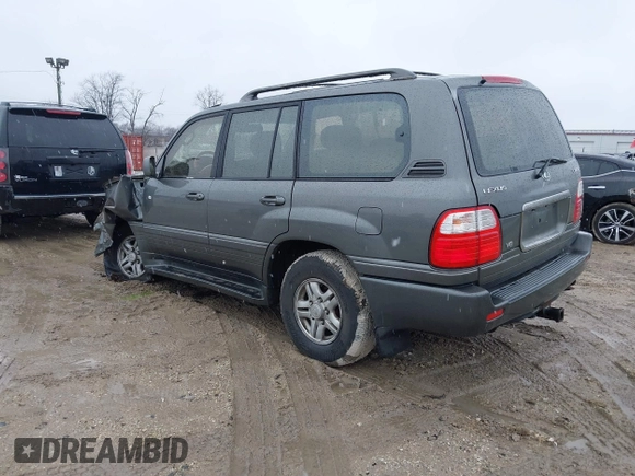 2000 Lexus LX 470 z VIN JT6HT00W8Y0092556, wystawiony jako IAAI lot #41727615 z przebiegiem 156 262 mil mil oraz . Historia ofert i sprzedaży dostępna na DreamBid. Obrazek 3.