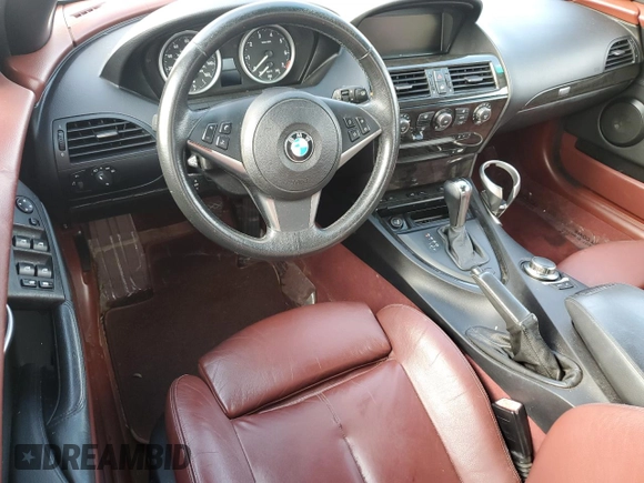 2006 BMW 6 Series 650Ci with VIN WBAEK13486CN75830, listed as a Copart auction lot 68610424 with 109,411 mi miles and Salvage Title. Bid and sale history available at carsss.com. Image 8.