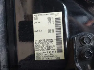2011 Nissan Maxima 3.5 SV with VIN 1N4AA5AP0BC851314, listed as a IAAI auction lot 41506379 with 195,985 mi miles. Bid and sale history available at carsss.com. Image 9.