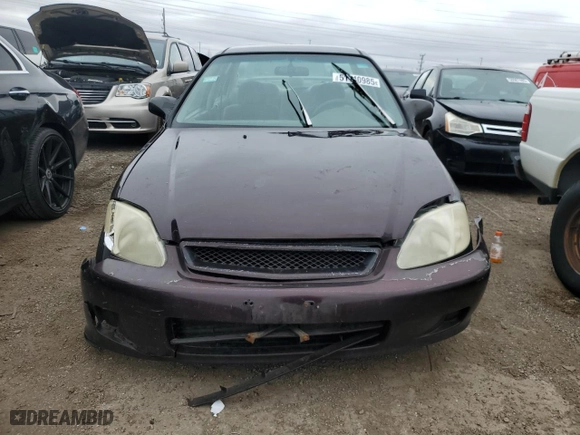 2000 Honda Civic LX with VIN 1HGEJ6676YL058099, listed as a Copart auction lot 51140985 with 151,831 mi miles and Salvage Title. Bid and sale history available at carsss.com. Image 5.