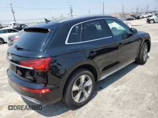 2023 Audi Q5 Premium Plus with VIN WA1BBAFY0P2162676, listed as a Copart auction lot 64968595 with 18,562 mi miles and Salvage title. Bid and sale history available at DreamBid. Image 3.