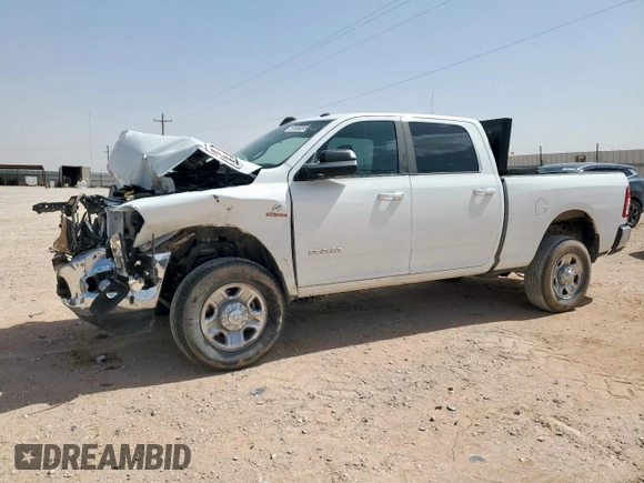 2022 Ram 2500 Big Horn with VIN 3C6UR5DL9NG441175, listed as a Copart auction lot 57488395 with 37,610 mi miles and Salvage title. Bid and sale history available at DreamBid. Image 1.