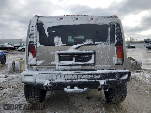2003 Hummer H2 with VIN 5GRGN23U23H143918, listed as a Copart auction lot 47998755 with 147,603 mi miles and Clean Title. Bid and sale history available at carsss.com. Image 6.