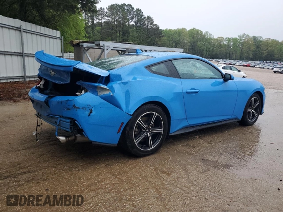 2024 Ford Mustang EcoBoost with VIN 1FA6P8TH0R5130338, listed as a Copart auction lot 51929615 with 24,830 mi miles and Clean Title. Bid and sale history available at DreamBid. Image 3.