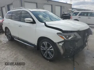 2020 Nissan Pathfinder Platinum with VIN 5N1DR2DN5LC575976, listed as a Copart auction lot 55858615 with 108,833 mi miles and Salvage title. Bid and sale history available at DreamBid. Image 4.