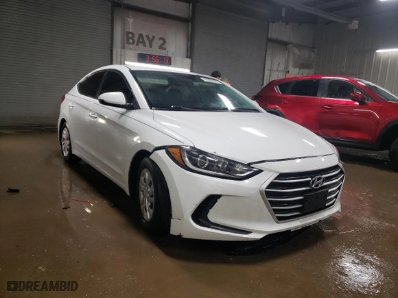 2018 Hyundai Elantra SE with VIN 5NPD74LF4JH317479, listed as a Copart auction lot 47806925 with 90,018 mi miles and Salvage Title. Bid and sale history available at carsss.com. Image 4.