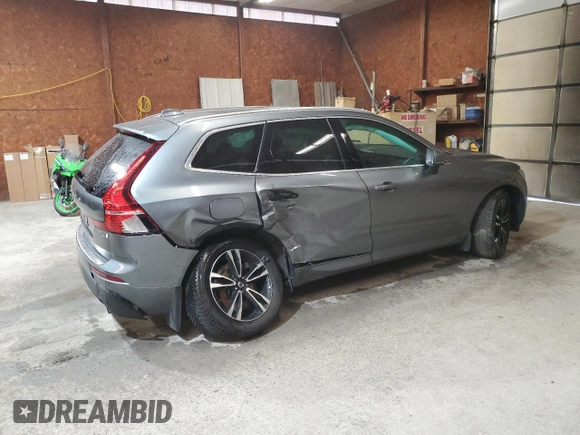 2020 Volvo XC60 Momentum with VIN YV4A22RK7L1410661, listed as a Copart auction lot 53237445 with 57,819 mi miles and Salvage title. Bid and sale history available at DreamBid. Image 3.