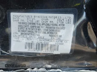 2015 Nissan Versa S Plus with VIN 3N1CN7AP7FL837555, listed as a IAAI auction lot 41608123 with 296,618 mi miles and . Bid and sale history available at DreamBid. Image 9.