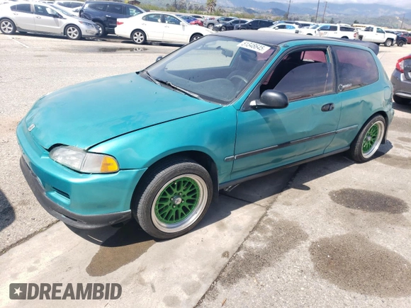 1993 Honda Civic z VIN 2HGEH2467PH523418, wystawiony jako Copart lot #51348645 z przebiegiem 269 848 mil mil oraz Szkoda całkowita • Salvage title. Historia ofert i sprzedaży dostępna na DreamBid. Obrazek 1.