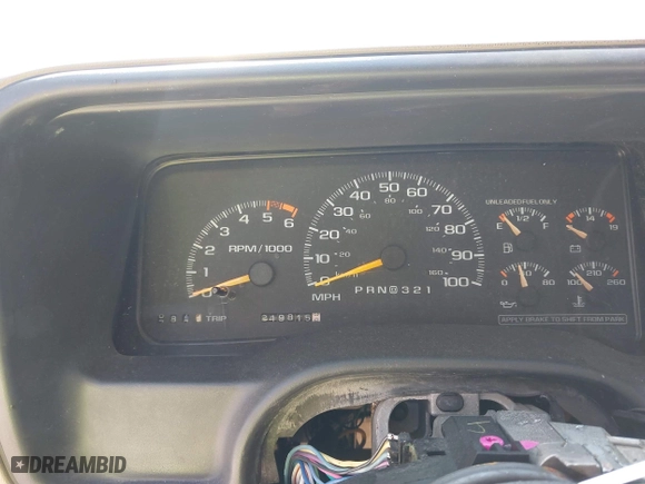 1996 Chevrolet Tahoe Limited with VIN 1GNEC13R0TJ309292, listed as a IAAI auction lot 41412643 with 219,815 mi miles. Bid and sale history available at carsss.com. Image 7.