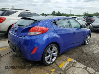 2012 Hyundai Veloster w/Black Int with VIN KMHTC6AD1CU054618, listed as a Copart auction lot 54015373 with 82,443 mi miles and Salvage title. Bid and sale history available at DreamBid. Image 3.