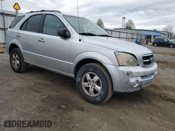 2006 Kia Sorento LX with VIN KNDJD733265522597, listed as a Copart auction lot 53667805 with 97,823 mi miles and Salvage Title. Bid and sale history available at DreamBid. Image 4.