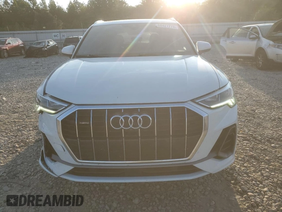 2020 Audi Q3 S line Prestige with VIN WA1FECF39L1008492, listed as a Copart auction lot 68421773 with 58,405 mi miles and Salvage Title. Bid and sale history available at carsss.com. Image 5.