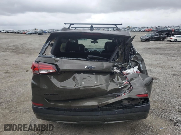 2024 Chevrolet Equinox RS with VIN 3GNAXMEG0RL161372, listed as a Copart auction lot 76330864 with 11,312 mi miles and Salvage title. Bid and sale history available at DreamBid. Image 6.