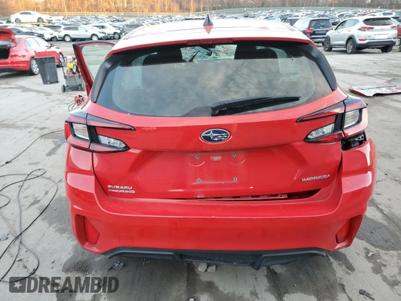 2024 Subaru Impreza Sport with VIN JF1GUAFC6R8327386, listed as a Copart auction lot 79927694 with 0 mi miles and Salvage Title. Bid and sale history available at carsss.com. Image 6.