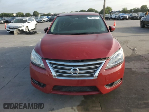 2013 Nissan Sentra FE+ S with VIN 3N1AB7AP2DL621741, listed as a Copart auction lot 65613744 with Not Provided miles and Salvage Title. Bid and sale history available at DreamBid. Image 5.