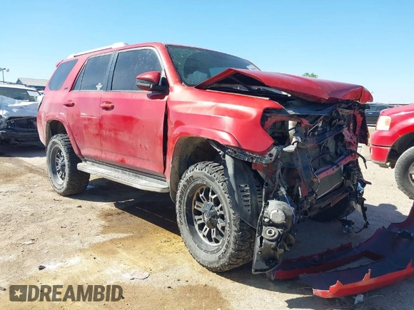 2018 Toyota 4Runner SR5 with VIN JTEBU5JR7J5496955, listed as a IAAI auction lot 40713133 with Not Provided miles. Bid and sale history available at carsss.com. Image 1.