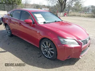 2013 Lexus GS 350 with VIN JTHCE1BL6D5015637, listed as a IAAI auction lot 42059657 with 210,472 mi miles. Bid and sale history available at carsss.com. Image 1.