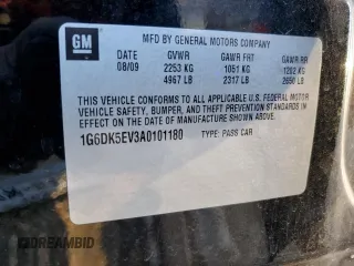 2010 Cadillac CTS with VIN 1G6DK5EV3A0101180, listed as a Copart auction lot 42167365 with 117,445 mi miles and Salvage Title. Bid and sale history available at DreamBid. Image 12.