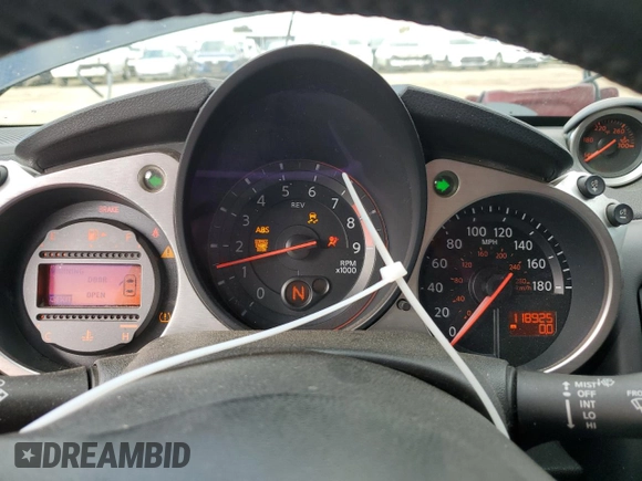 2013 Nissan 370Z with VIN JN1AZ4EH8DM382277, listed as a Copart auction lot 39709824 with 118,925 mi miles and Salvage Title. Bid and sale history available at carsss.com. Image 9.