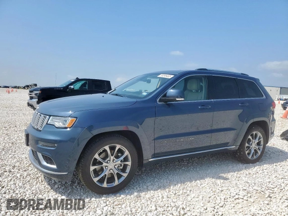 2021 Jeep Grand Cherokee Summit with VIN 1C4RJEJG2MC657402, listed as a Copart auction lot 59098465 with 61,442 mi miles and Salvage title. Bid and sale history available at DreamBid. Image 1.