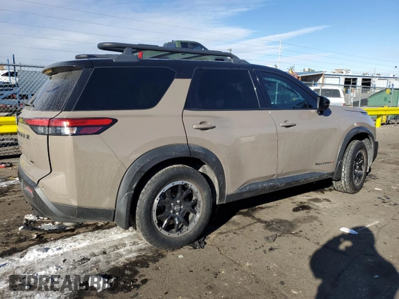 2023 Nissan Pathfinder Rock Creek with VIN 5N1DR3BD5PC233451, listed as a Copart auction lot 88786915 with 48,868 mi miles and Salvage title. Bid and sale history available at DreamBid. Image 3.
