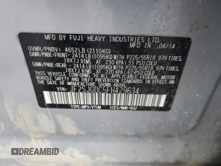 2015 Subaru Forester 2.0XT Premium with VIN JF2SJGDC5FH429634, listed as a Copart auction lot 43223925 with 128,284 mi miles and Salvage Title. Bid and sale history available at carsss.com. Image 16.