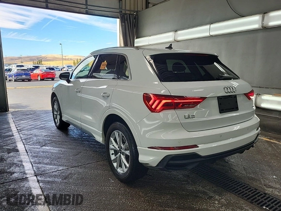 2023 Audi Q3 S line Premium with VIN WA1DECF34P1107427, listed as a IAAI auction lot 42845142 with 43,670 mi miles and . Bid and sale history available at DreamBid. Image 15.