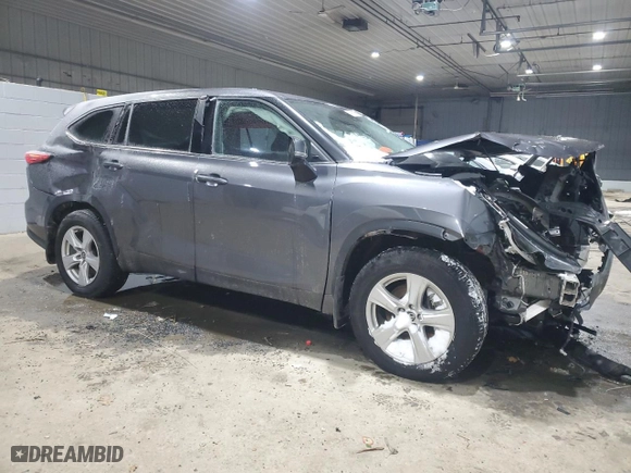 2021 Toyota Highlander L with VIN 5TDBZRBH2MS126675, listed as a Copart auction lot 41966995 with 75,886 mi miles and Salvage Title. Bid and sale history available at carsss.com. Image 4.