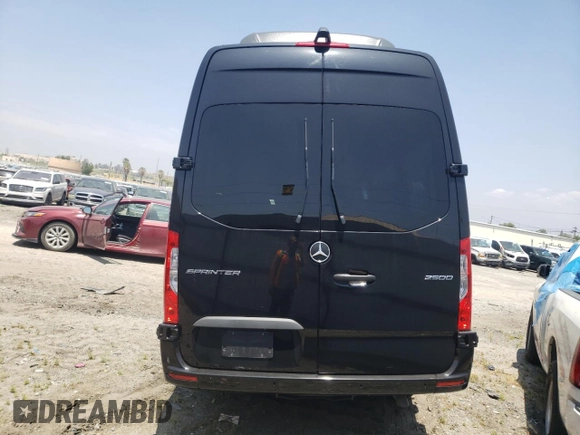 2023 Mercedes-Benz Sprinter Passenger with VIN W1Z4NGHY6PT142701, listed as a Copart auction lot 55005784 with Not Provided miles and Salvage Title. Bid and sale history available at carsss.com. Image 6.