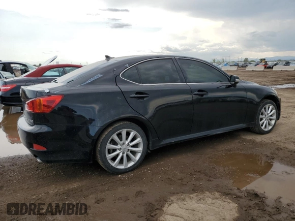 2009 Lexus IS 250 with VIN JTHCK262295035861, listed as a Copart auction lot 58619555 with 207,886 mi miles and Clean title. Bid and sale history available at DreamBid. Image 3.