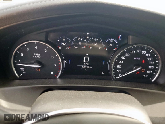 2019 Cadillac CT6 Luxury AWD with VIN 1G6KB5RS8KU118803, listed as a Copart auction lot 60742395 with 92,078 mi miles and Clean title. Bid and sale history available at DreamBid. Image 9.